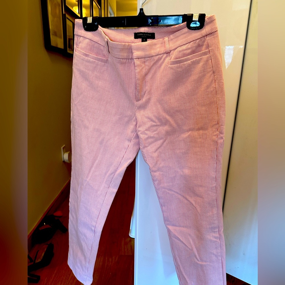 Sloan pants from Banana Republic in a cute pinstripe